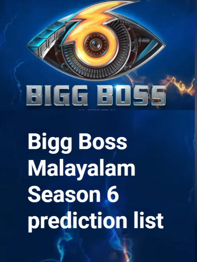 bigg boss malayalam season 6 cast with photos